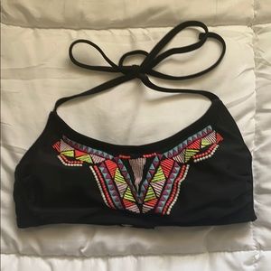 Embroidered Bikini Top